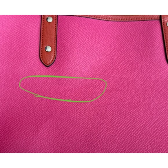 Coach Reversible City Tote Orange/Fuchsia - Picture 8 of 16